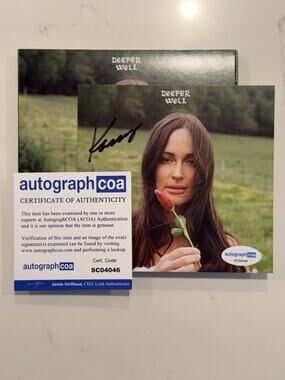 Kacey Musgraves SIGNED Autographed Deeper Well CD COA ACOA #3
